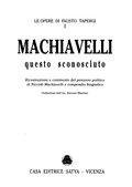 Machiavelli - Fausto Tapergi