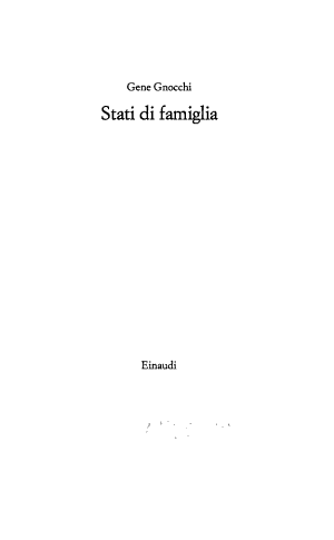 Stati Di Famiglia - Gene Gnocchi