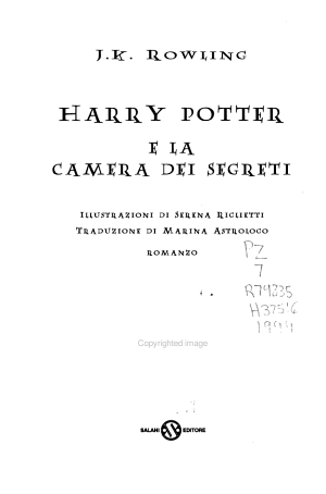 Harry Potter E La Camera Dei Segreti - J. K. Rowling