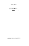 Sensualità - Stefano Zecchi