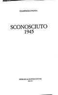 Sconosciuto 1945 - Giampaolo Pansa