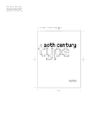 20th Century Type - Lewis Blackwell