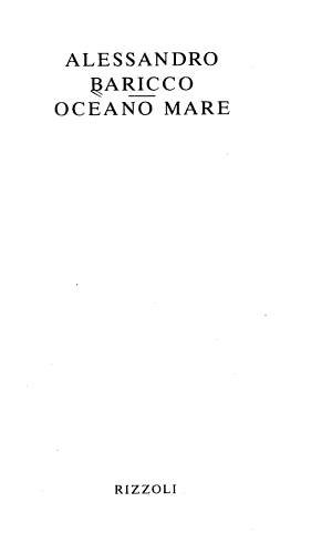 Oceano Mare - Alessandro Baricco