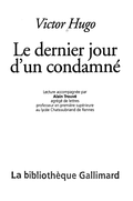 Le Dernier Jour D'un Condamné - Victor Hugo