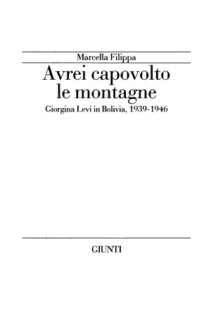 Avrei Capovolto Le Montagne - Marcella Filippa