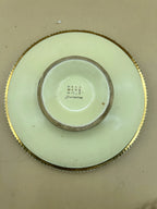 Posacenere In Ceramica Manifatture Fiorentine Con Disegni In Oro