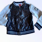 Giacca Felpa Mickey Mouse Disney Paillettes Bambina 5-6 Anni