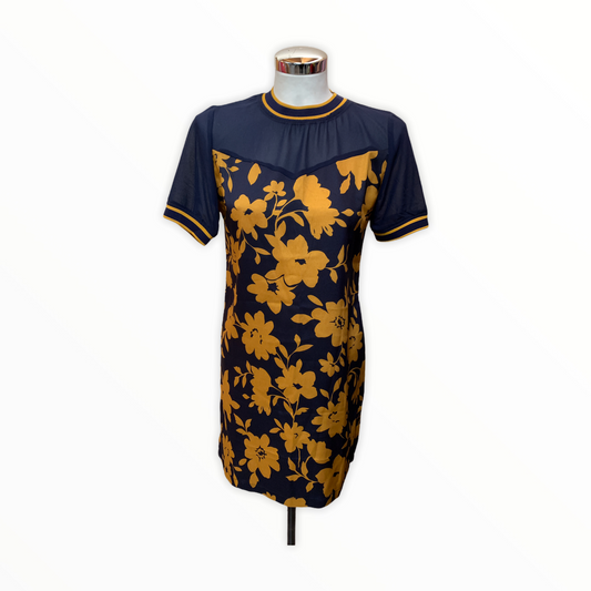 Goa Goa Vestito Blu Oro  Tg S Donna