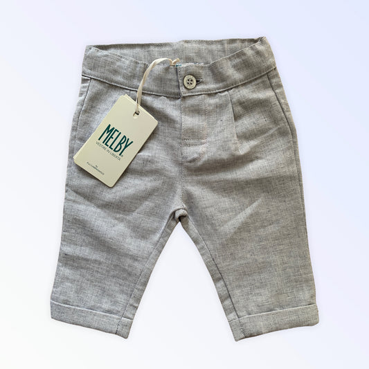 Pantaloni Lino Cotone  3 Mesi Melby  Nuovi Bimbo