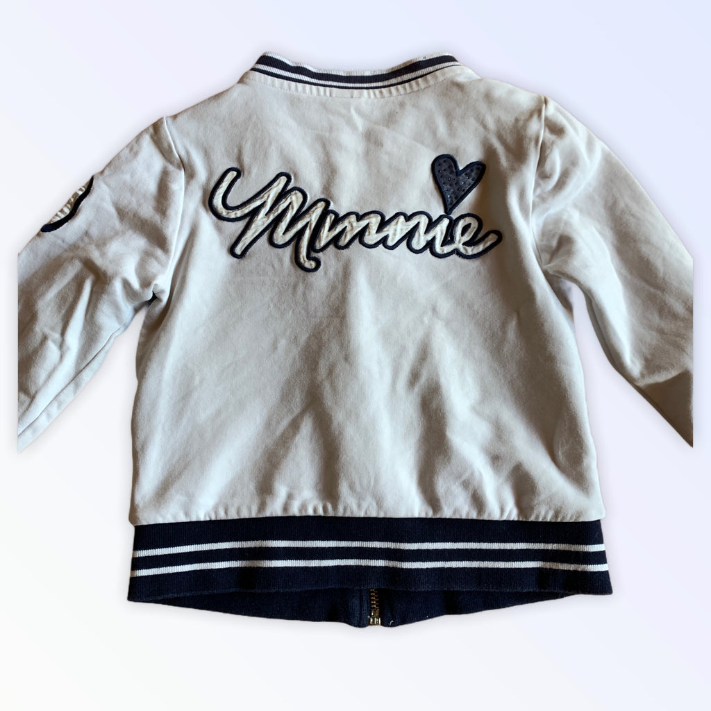 Giacca Felpa Mickey Mouse Disney Paillettes Bambina 5-6 Anni