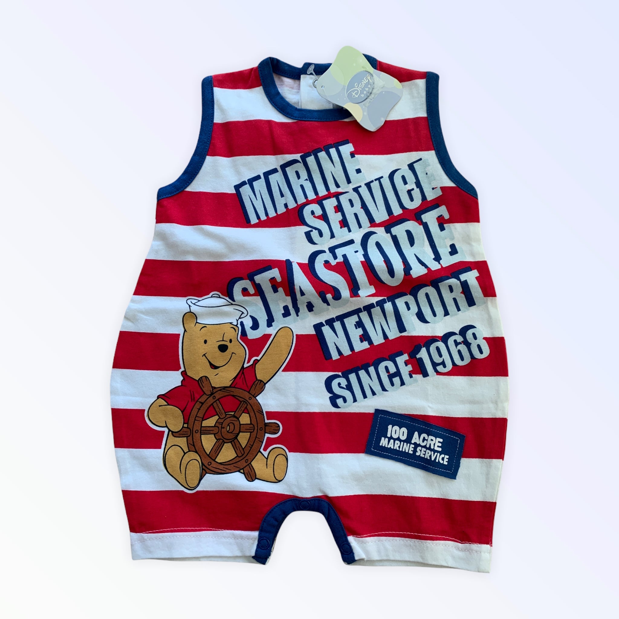 Tutina Corta Cotone Disney Baby Pigiama Neonato 3 Mesi Pagliaccetto Nuovo