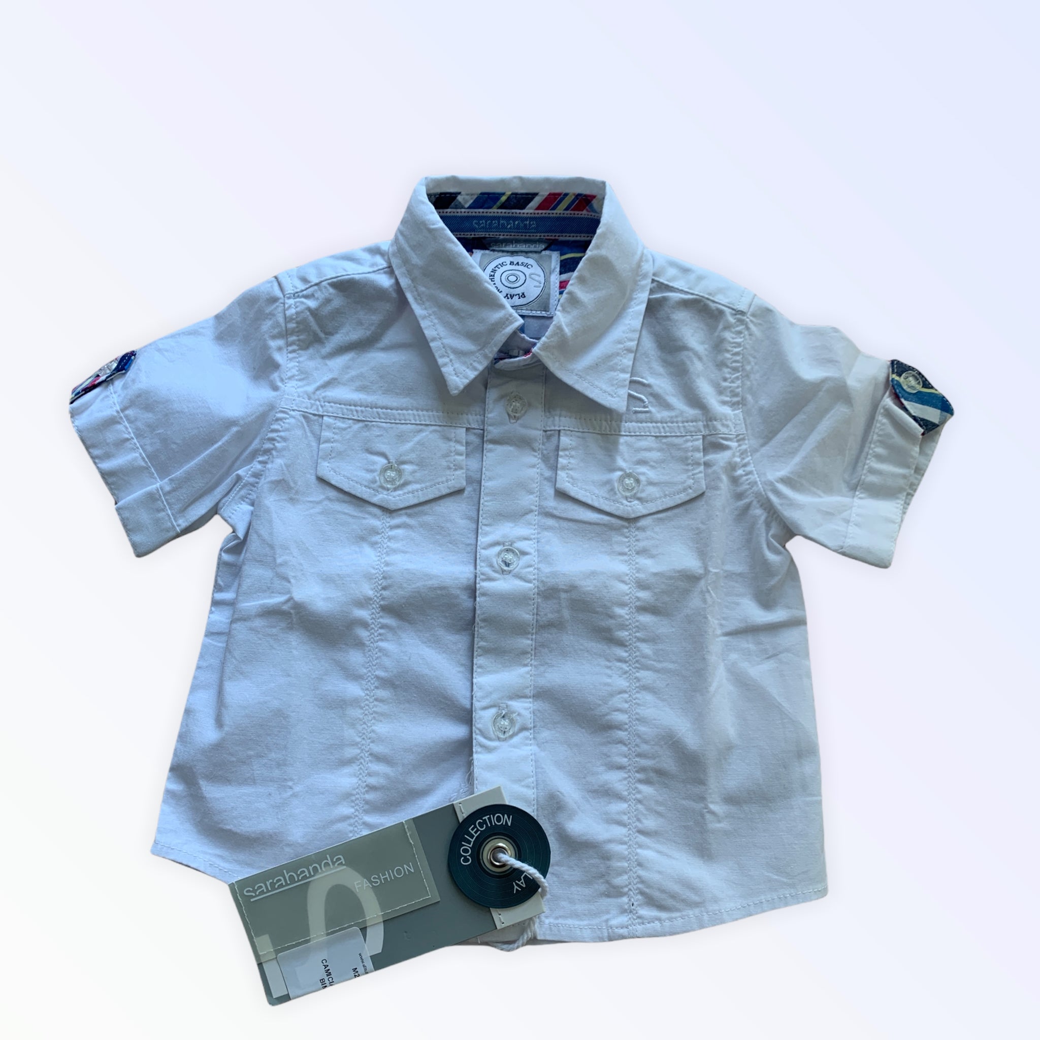 Camicia Bianca Sarabanda  9 Mesi Nuovo Bimbo