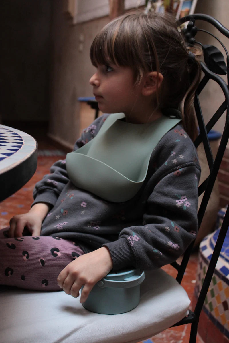 Bavaglino In Silicone Nuovo Soina Verde Salvia