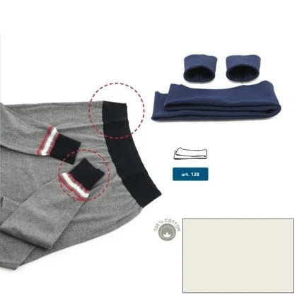 Bordi In Maglia Di Cotone - Colore Panna -  Rinnova I Capi In Pochi Minuti Da: Marbet