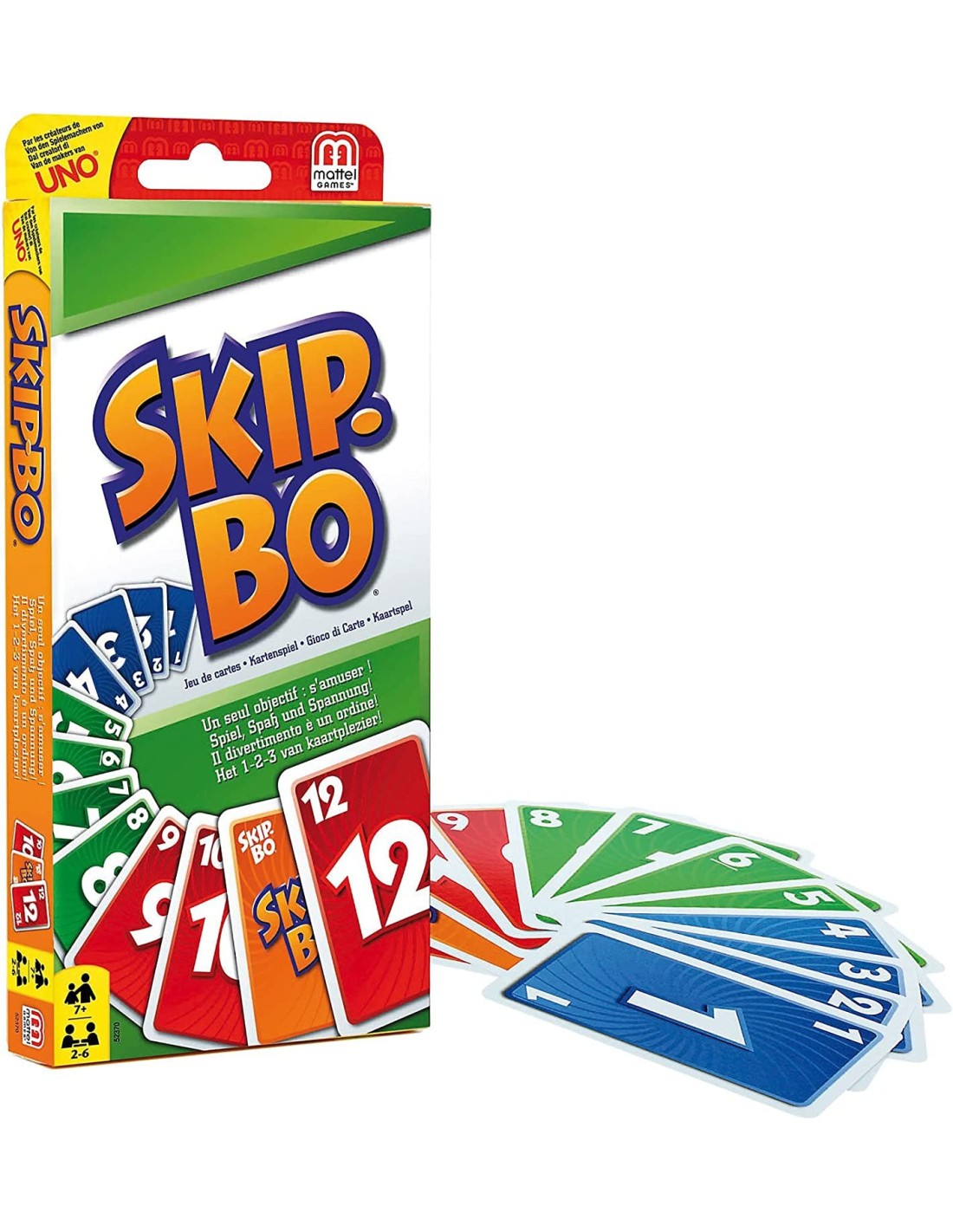 Mattel Games Skipbo, Gioco di Carte per Tutta la Famiglia