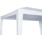 Gazebo 195x295 Cm In Acciaio Bianco, Pieghevole Copertura Bianca - Sero