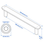 Maniglie Ikea Nuove Nydala Nere 004.496.36