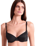 Lormar Reggiseno Balconcino Imbottito In Microfibra - Mousse Nero 4^ Nuovo