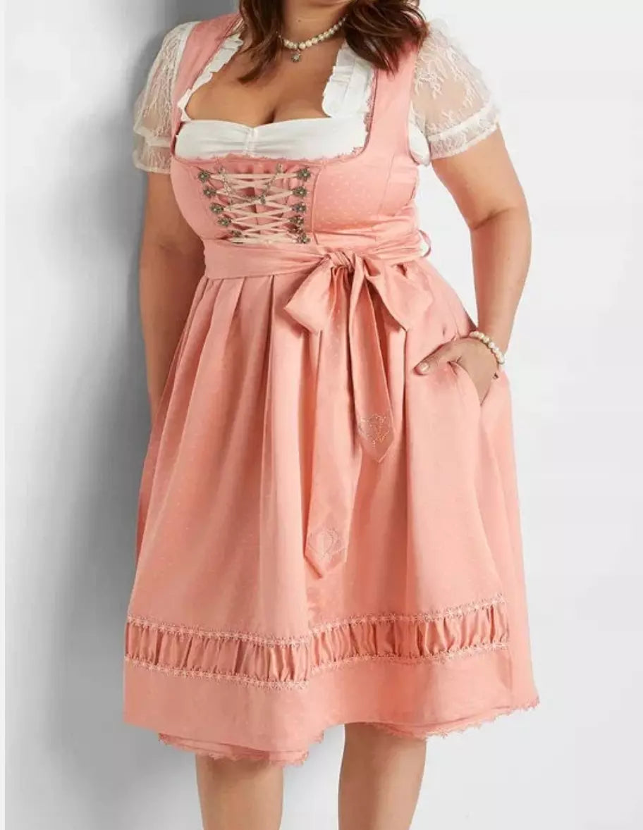 abito tradizionale tirolese Dirndl Wies'n Oktoberfest taglia 48 L