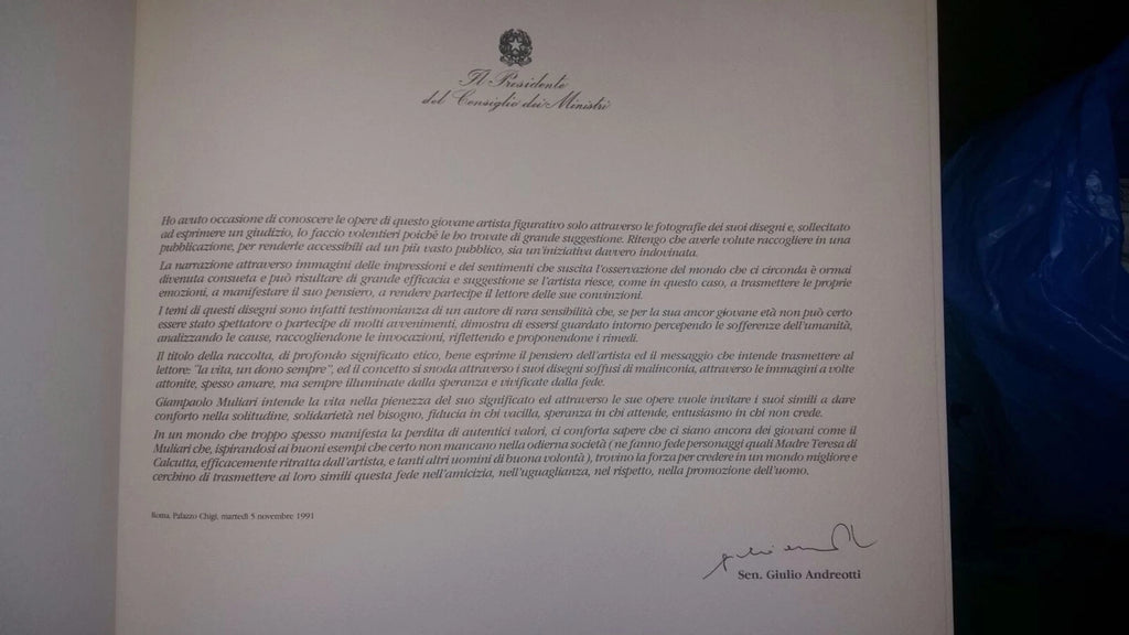 La Vita, Un Dono Sempre - Giampaolo Muliari. Monografia Di Disegni Edita Nel 1992