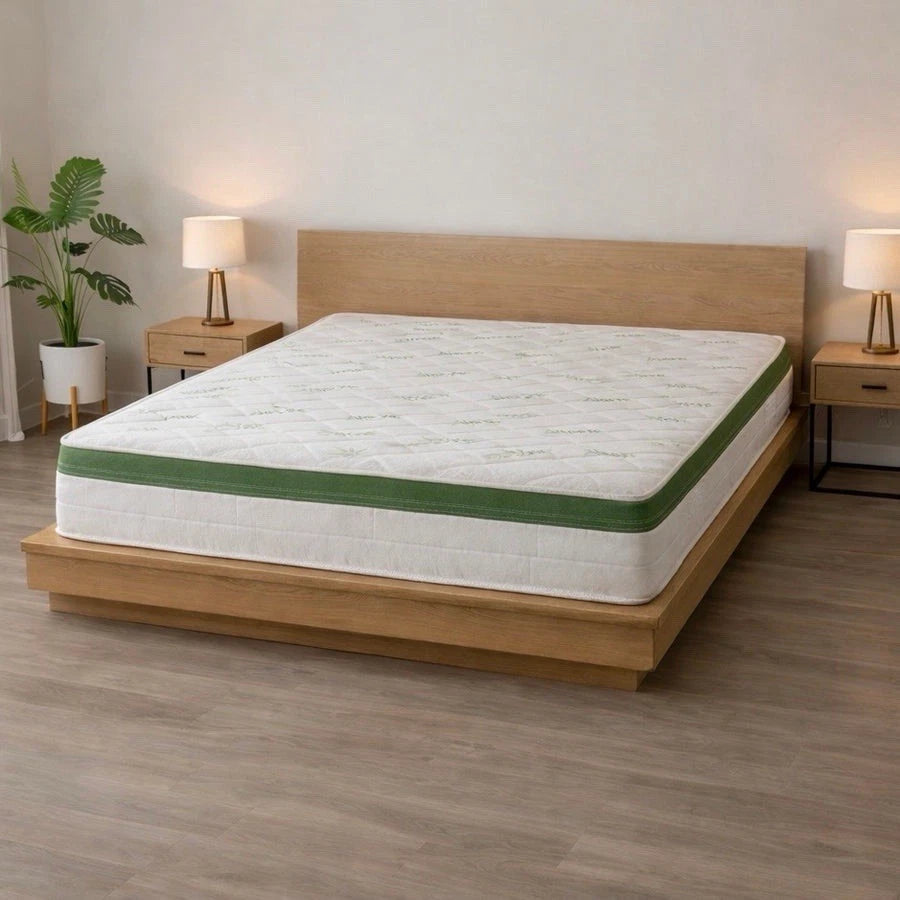 Materasso Singolo Una Piazza Cm 80x190 H25 Memory Foam Aloe Vera Ortopedico Antiacaro Anallergico