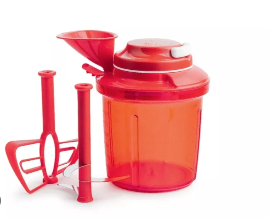 Tupperware, Extra-Chef, Tritatutto, 1,35 l, Colore Rosso, D200