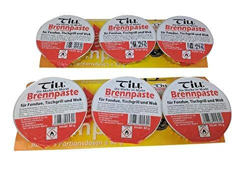 Till Brennpaste 2 Bruciatori Per Fonduta Per Gel/pasta Per Fonduta
