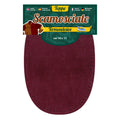 Toppe Termoadesive Realizzate Con Tessuto Scamosciato Color Bordeaux
