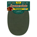 Toppe Termoadesive Realizzate Con Tessuto Scamosciato Color Verde Bosco