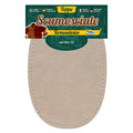 Toppe Termoadesive Realizzate Con Tessuto Scamosciato Color Sabbia