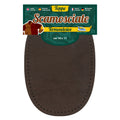 Toppe Termoadesive Realizzate Con Tessuto Scamosciato Color Marrone