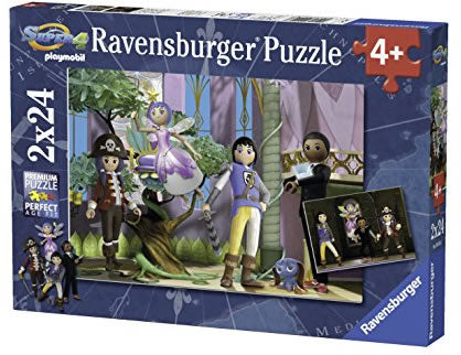 PUZZLE 2x24 pieces Super 4 Playmobil - Ravensburger - new