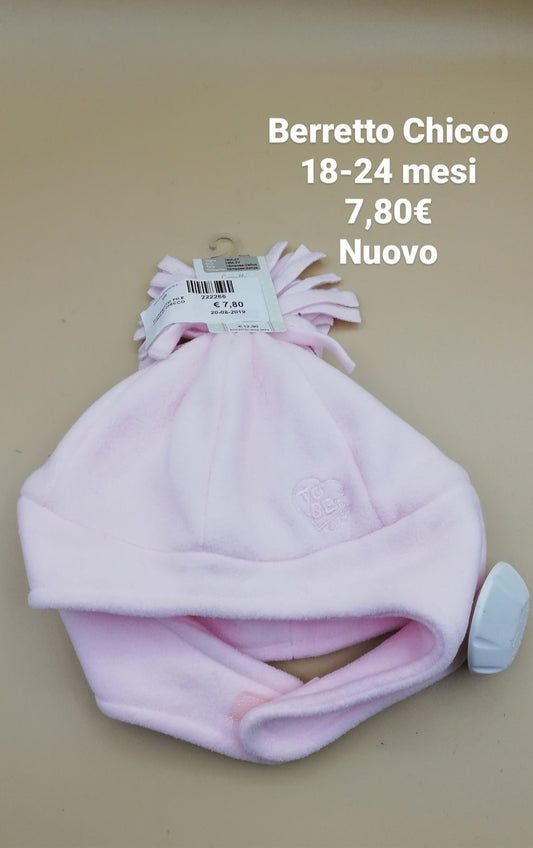 new Chicco baby girl hat 18-24 months