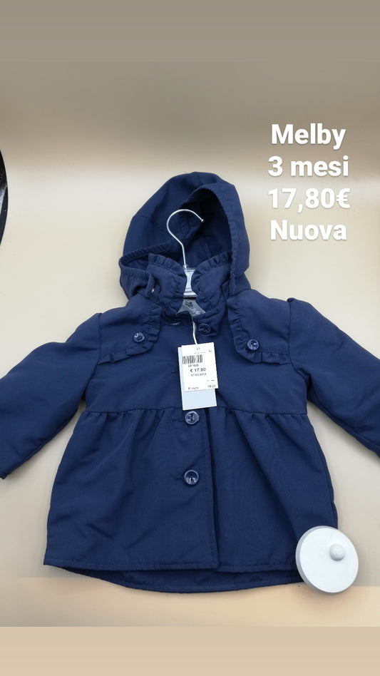 Melby 3 month baby girl's new blue jacket