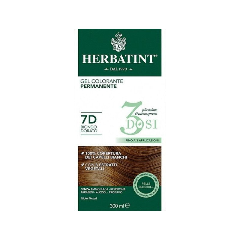Herbatint Gel colorante Permanente 7D Biondo Dorato