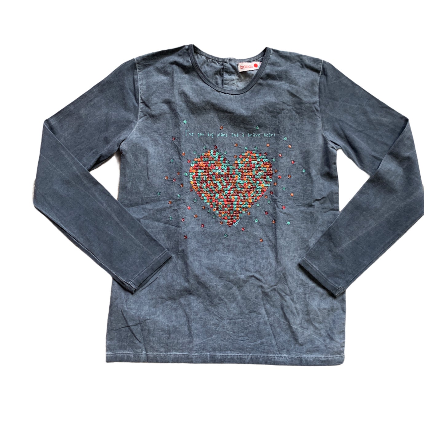 Boboli 12 year long sleeve t-shirt with sequins