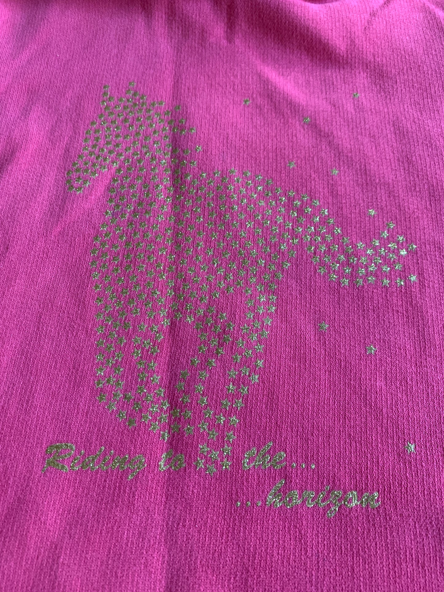 Horse hooded sweatshirt for girls 5-6 years