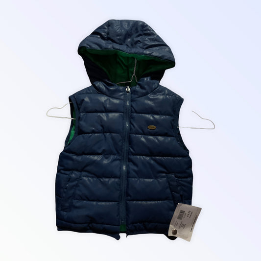 Mayoral double-sided blue green padded vest for boys 2 years 24 months