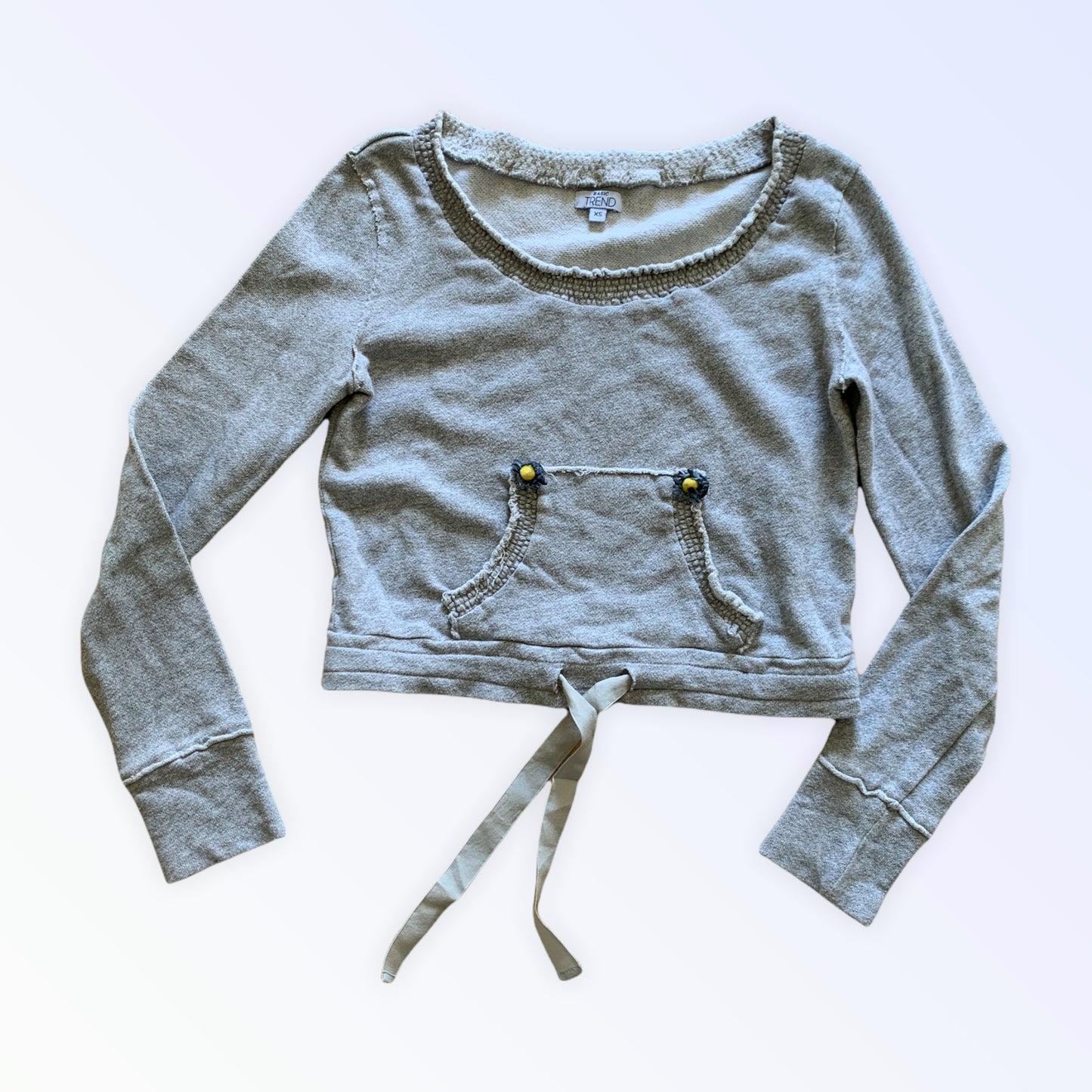 Kurzes Damen-Sweatshirt Basic Trend XS