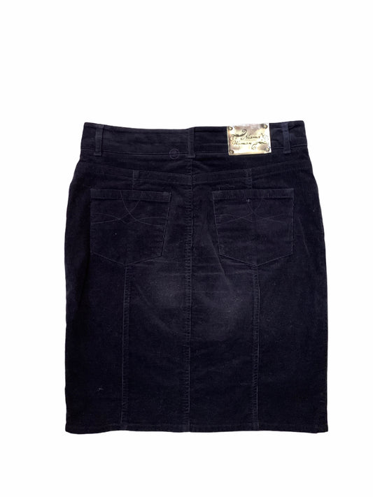 Conbipel Niama dark blue velvet skirt size S 42
