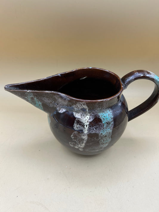 Hand-painted ceramic jug