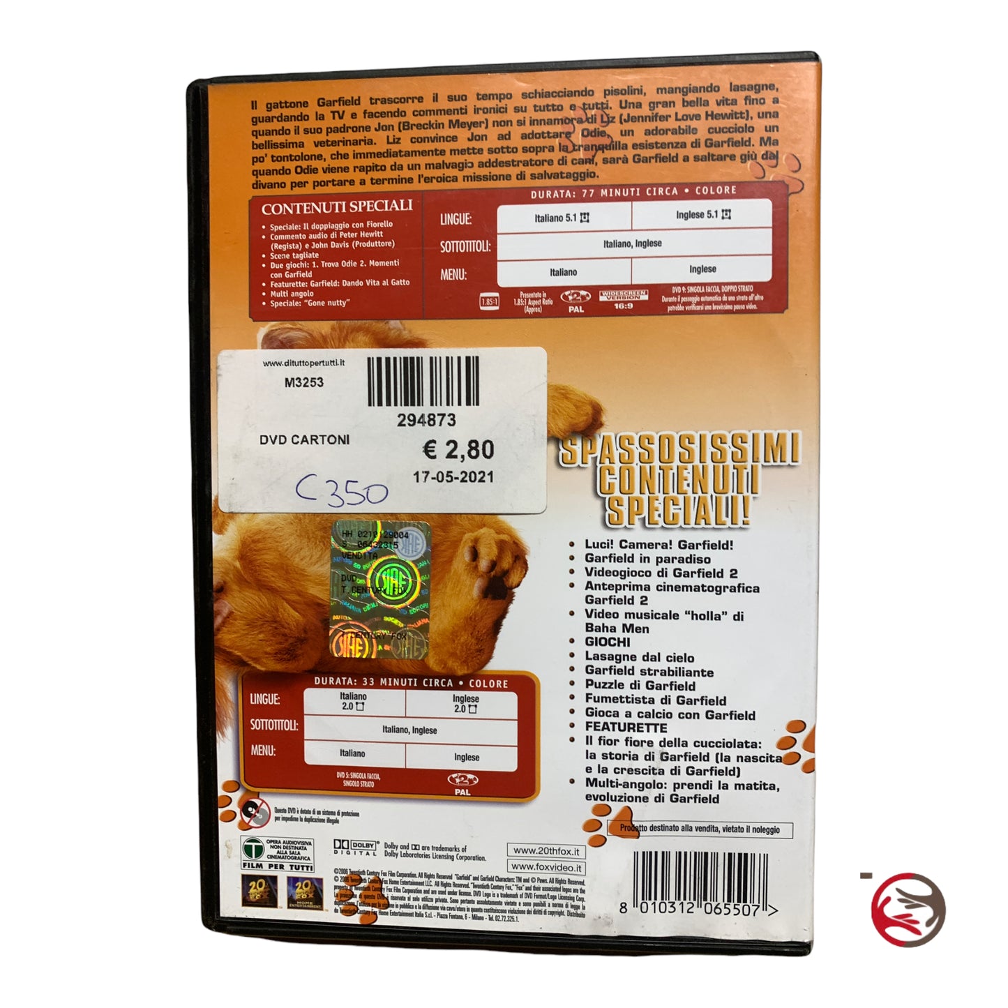 Garfield 2 DVD