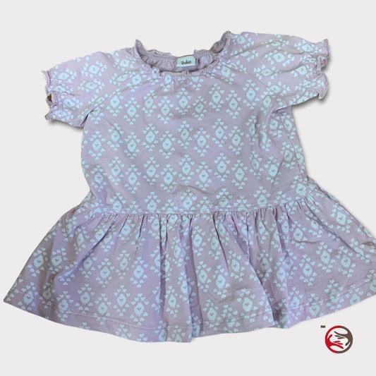 Blukids lilac flower dress for girls 9-12 months