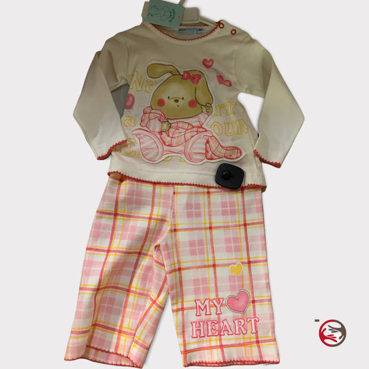 Neuer zweiteiliger Pyjama für Mädchen 9 Monate Douceurs