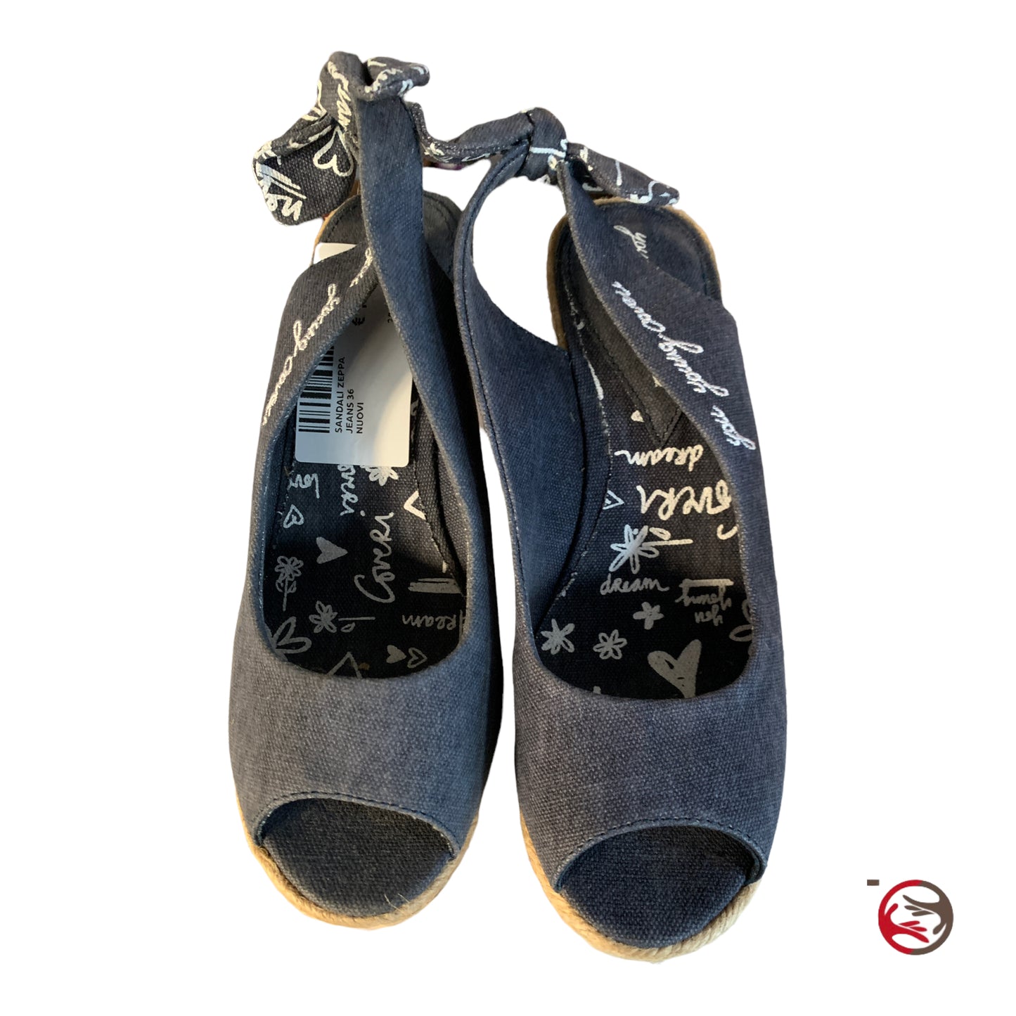 Jeans wedge sandals nr. 36 new