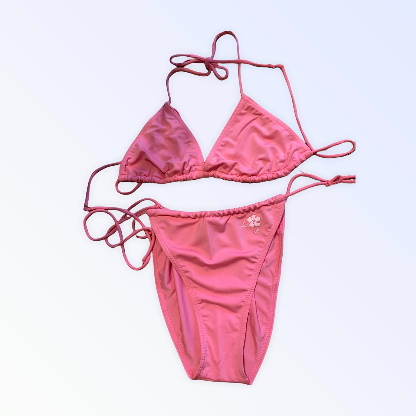 Rosafarbener Bikini-Badeanzug für Damen M