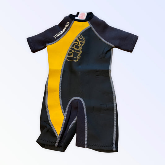 One-piece neoprene suit for swimming pool and sea for Decathlon children aged 4 years