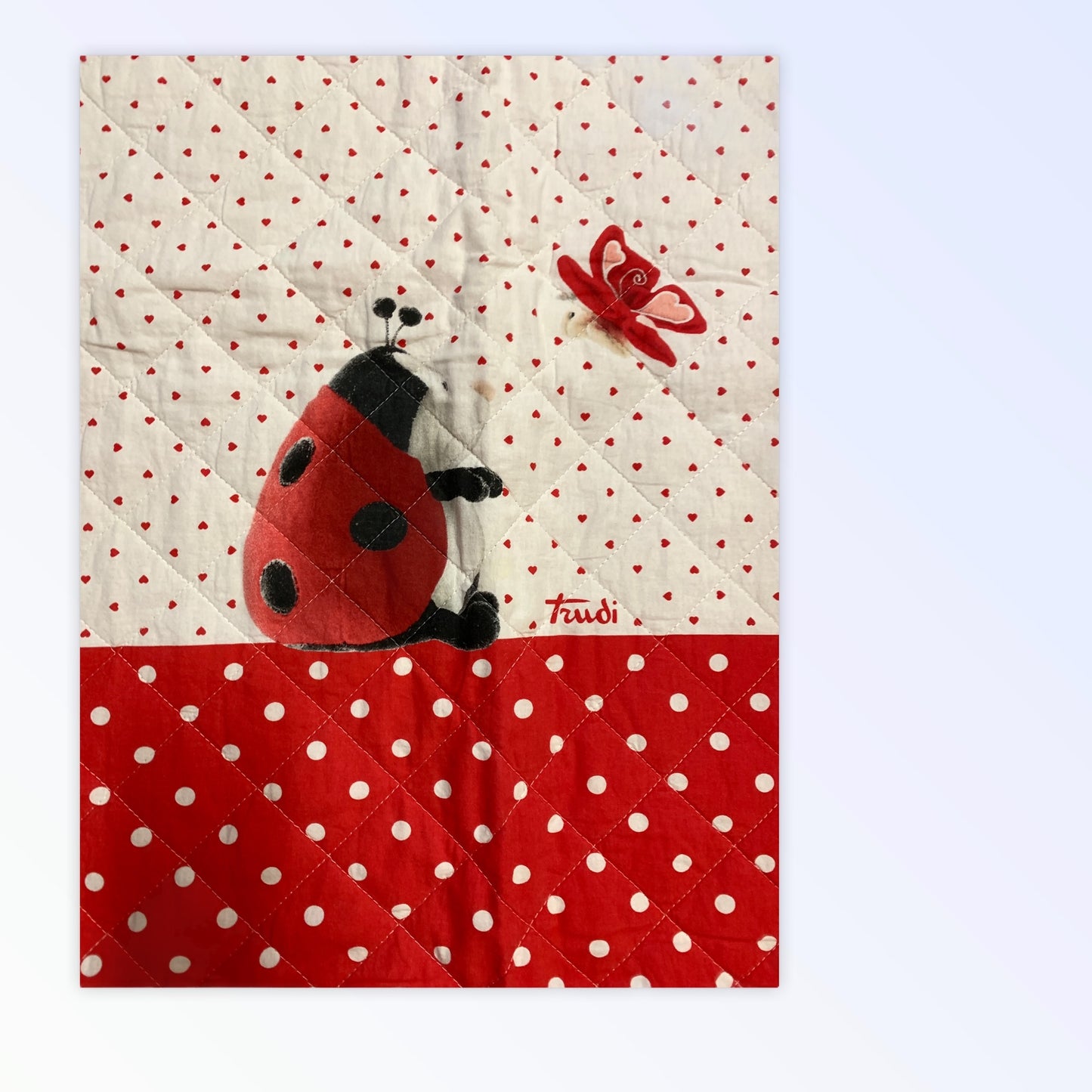 Trudi light quilted bedspread with ladybug
