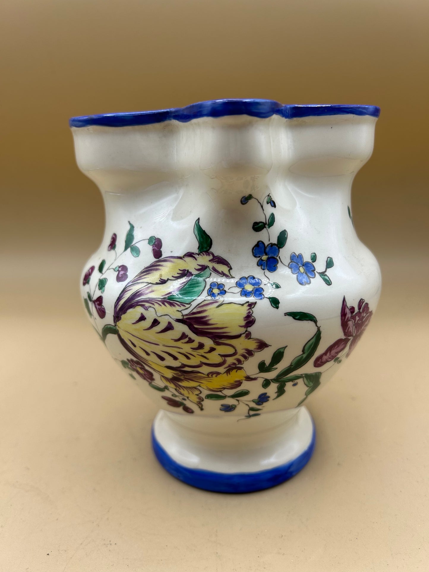 Brocca in ceramica Laveno dipinta a mano