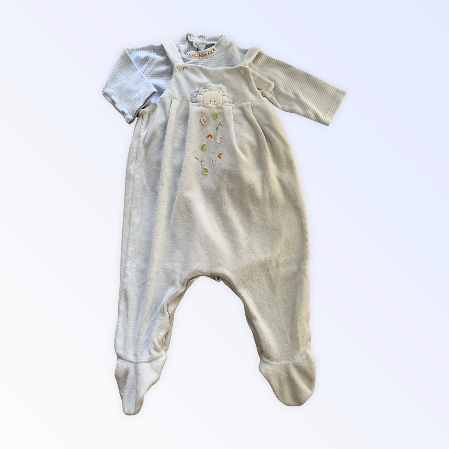 Mayoral two-piece baby pajama romper 4-6 months